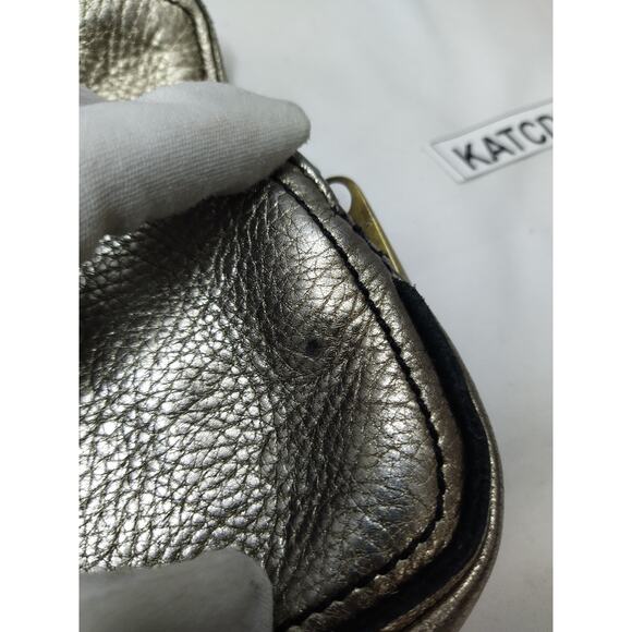 Marc By Marc Jacobs Metallic Silver Leather Buckle Wristlet - Coin Wallet - Picture 10 of 13